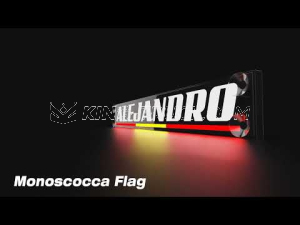 MONOSCOCCA FLAG - Personalisierte Leuchttafel mit dreifarbiger Flagge