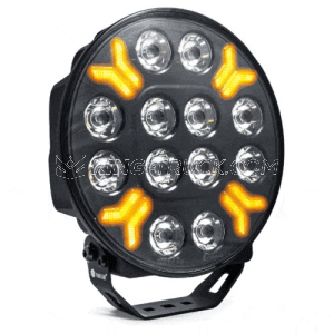 Ypsilon 12 LED Headlight with Dynamic Start Amber/White - 8000 Lumen - TRALERT