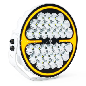 WD150 White LED-Scheinwerfer mit dynamischem Start Bernstein / Weiß - 13600 Lumen - TRALERT