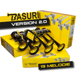 BASURI Edition 2.0, Klaxon à air 19 Melodies 12/24 V, tracteur, camion,  voiture